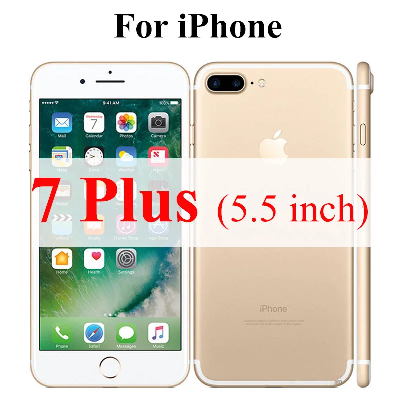 For iPhone 7 Plus Бронированное стекло Защитная пленка для iPhone 6 S XS Max 7 8 Plus XR 6 S экранная защита 10xs 10 X R закаленное стекло защитный лист SX RX - Цвет: For iPhone 7 Plus