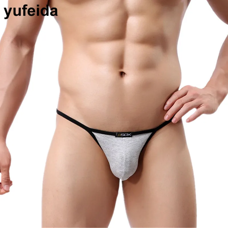 Пикантные Для мужчин нижнее белье стринги с низкой талией для s бикини трусы