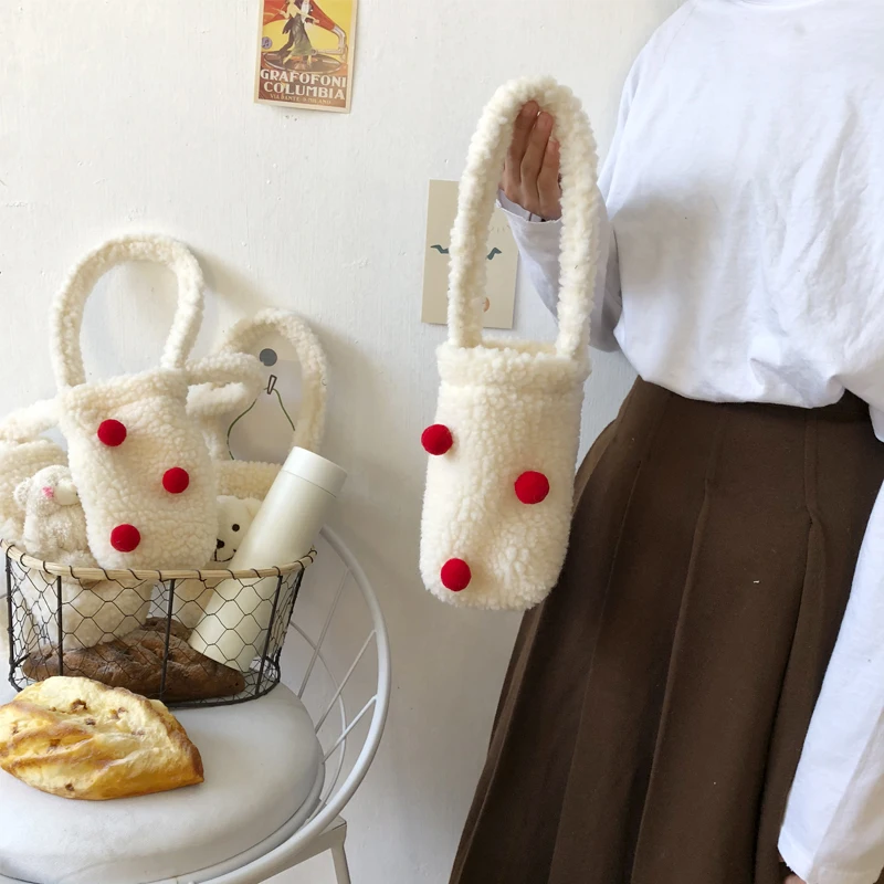 Корейская версия симпатичных стакана воды портативный ручная сумка для бутылок