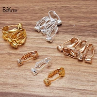 boyute 50 pieceslot 921 5mm metal brass no pierced ear clip welding earring stopper diy earrings jewelry accessories