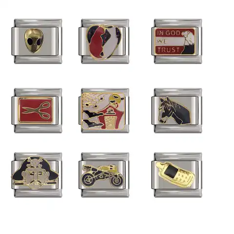 Popular fashionable hapiship suspension for motorcycles, horses, pirates, links, is suitable for a 9 mm bracelet, make Djtop68 stainless steel itself