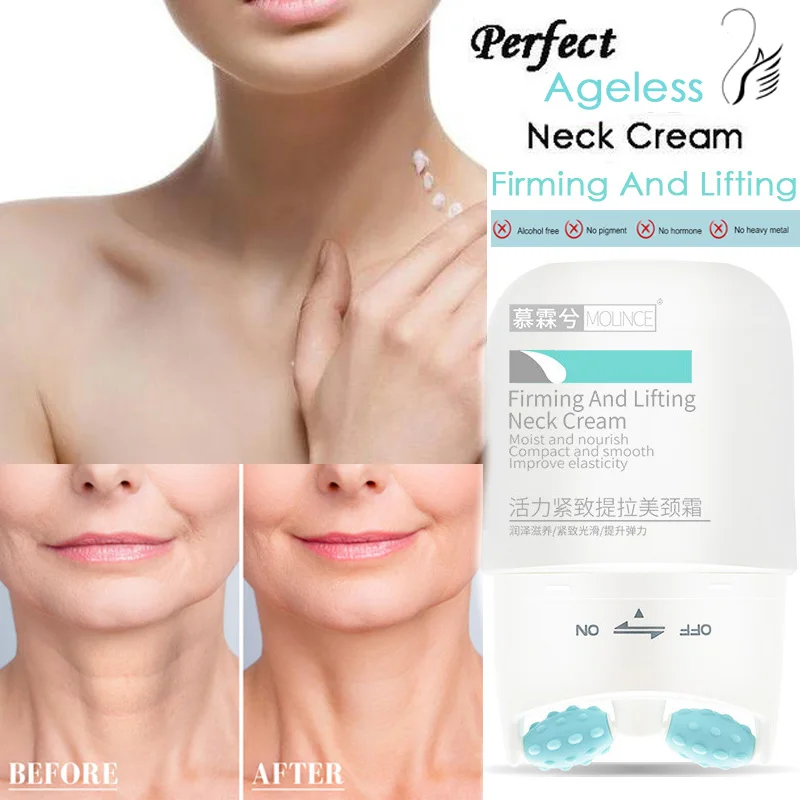 Двойной ролик v типа крем для шеи массажер гладкая кожа удаляет декольте морщин