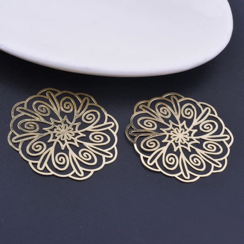 Подвески для ювелирных изделий лазерная резка цвет светильник 39 мм 6 шт. |