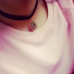 2021 Новый Серебряный Цвет ожерелье солнце восстановление со временем древних