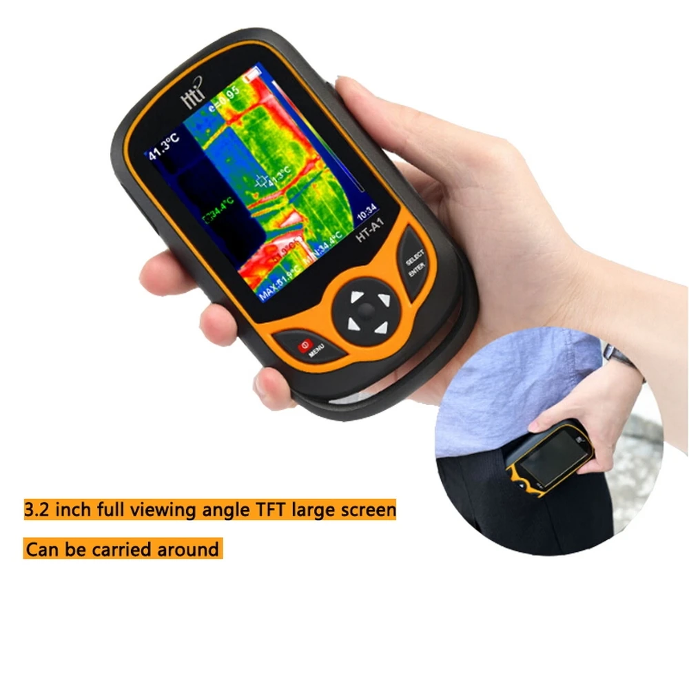 

Professional Mini Thermal Imager Temperature Portable Infrared Thermal Imager Camera HT-A1 HT-A2 IR Measuring Meter for Hunt