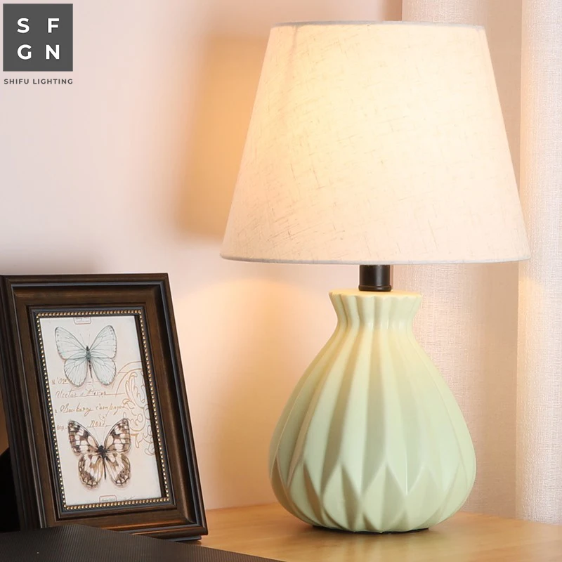 Современная настольная лампа для Гостиная Спальня ночники керамика стиле