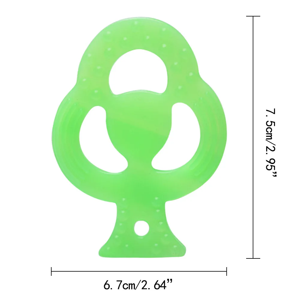 Toddlers Infants Baby Teething Soft Silicone Fruit Teether Holder Newborn Care Fidget Toys for Children Gifts | Мать и ребенок