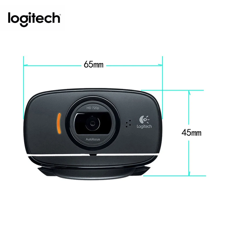 Оригинальная веб-камера Logitech HD 1080P B525 встроенный микрофон вращающаяся для