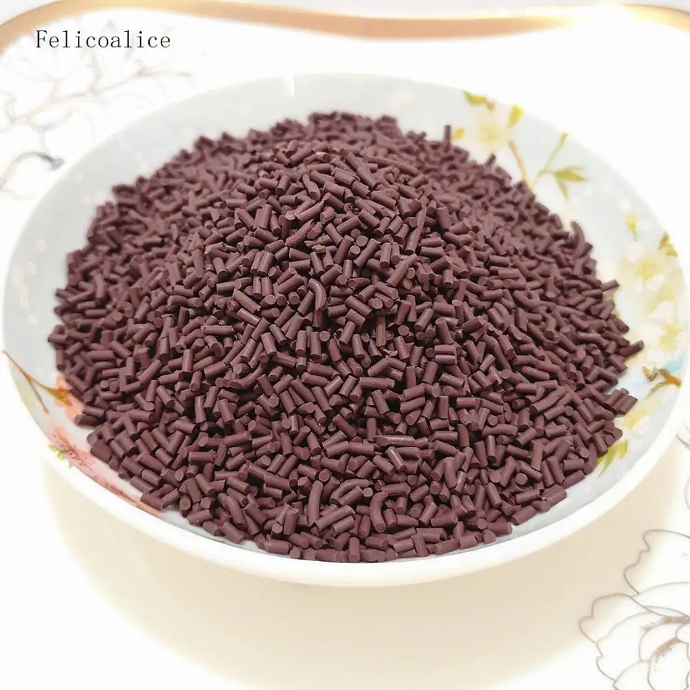 100g/bag Slime Clay chocolate brown Coffee Sprinkles Filler Toys Accessories Candy Fake Cake Dessert Mud Decoration