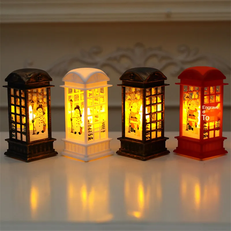 

Christmas Decoration Lights New Year Gift for Child Party Bedroom Table Lamp Bronze Santa Claus/Snowman/Elk Birthday Present