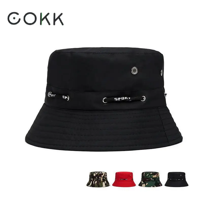 COKK весенне Летняя женская повседневная камуфляжная Рыбацкая шляпа