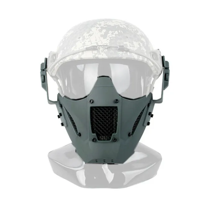 TMC Шлем Rail Jay Fast маска для страйкбола пейнтбольная лица серая (SKU050876) |