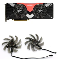 2pcsset ga91s2u gpu cooler 85mm fan 4pin for palit geforce rtx 2080 gaming produal graphics cards as replacement cooling fans