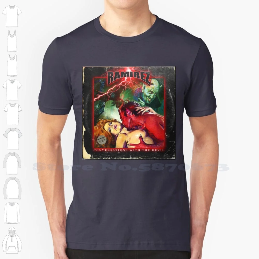 

Разговор с дьяволом крутой дизайн модная футболка Рамирес G59