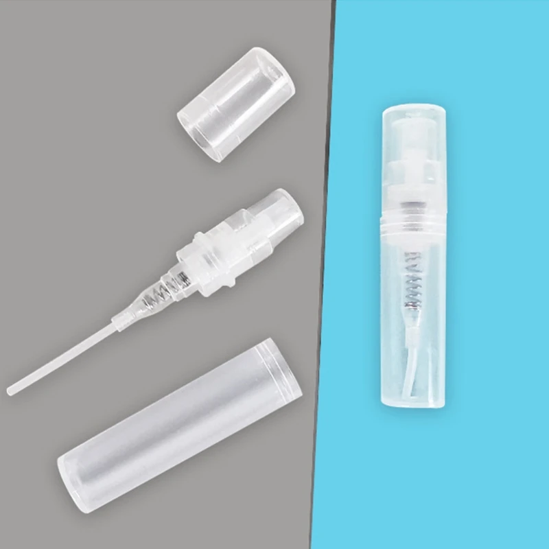 

100Pcs Mini Clear 2ml Plastic Refillable Spray Bottle Perfume Sample Atomizer K1KB
