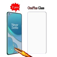 2 1pcs tempered glass for oneplus 8t 8 7 7t pro 5g screen protective film cover for oneplus nord n10 n100 phone protector glass