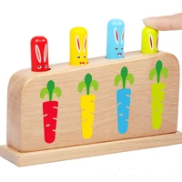 wooden pop up toy early educational toy for toddlers baby tap bounce stick baby kids education toies