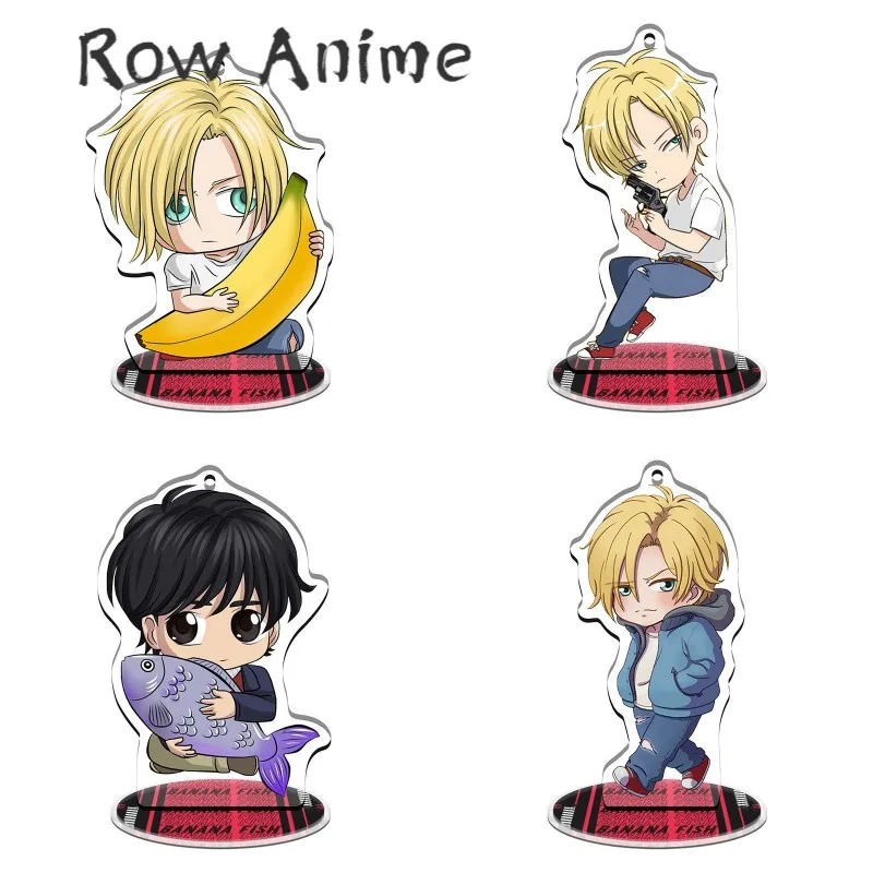 

Anime Banana Fish Figure Ash Lynx Okumura Eiji Double Sided Action Desktop Decoration Collection Props BL Xmas Keychain Gifts