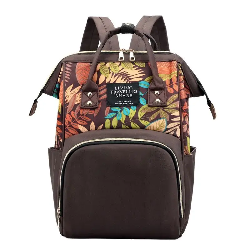 Модная наплечная сумка для мамы с принтом, многофункциональный вместительный рюкзак для мамы и ребенка, сумка для бутылок с молоком от AliExpress RU&CIS NEW