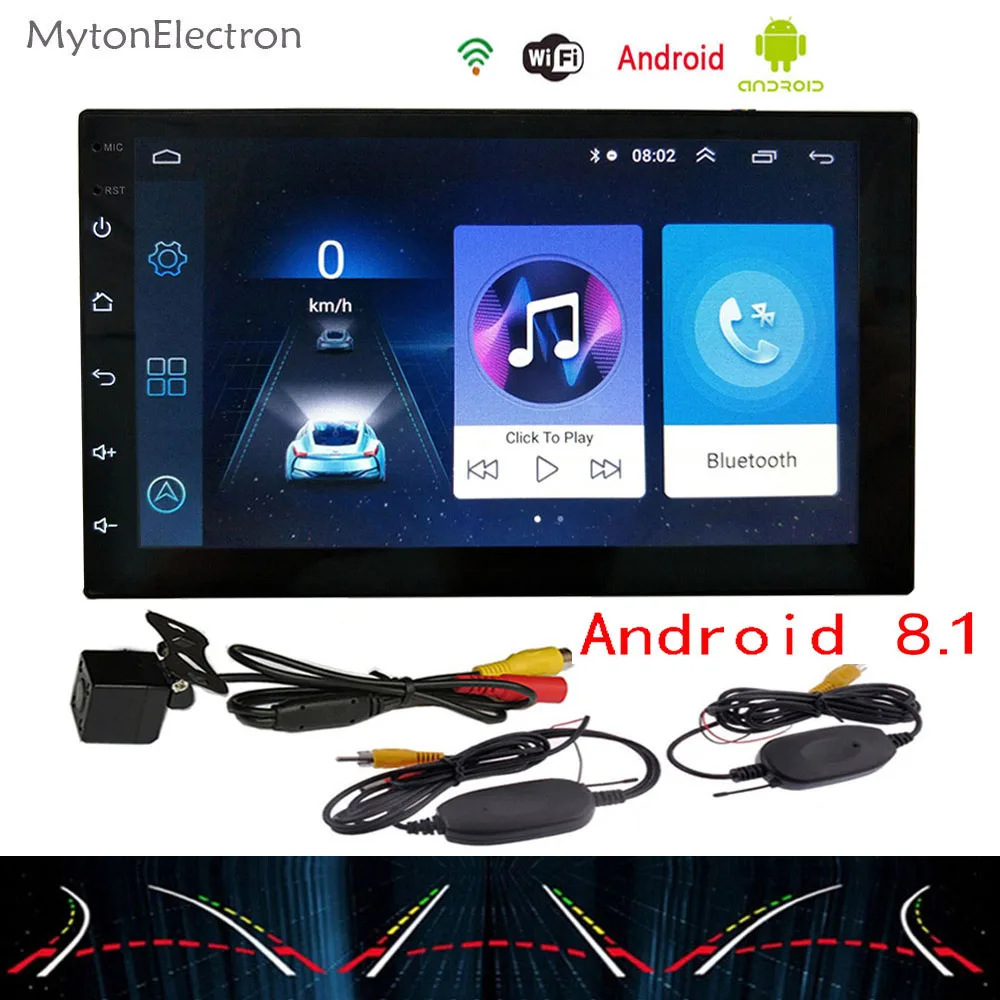 wireless Dynamic cam 2Din Android стерео Bluetooth gps навигация wifi стерео видео 7 дюймов авто кран ПК настольный Универсальный Автомобильный мультимедийный плеер - Цвет: wireless Dynamic cam