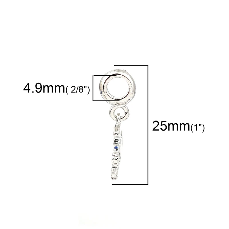 DoreenBeads цинковый сплав европейский стиль большое отверстие очаровательные бусины