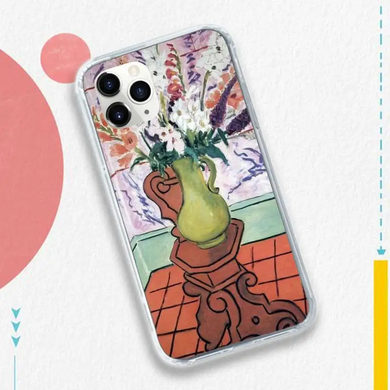 

Henri Matisse Art Painting Phone Case for iPhone 11 12 pro XS MAX 8 7 6 6S Plus X 5S SE 2020 XR