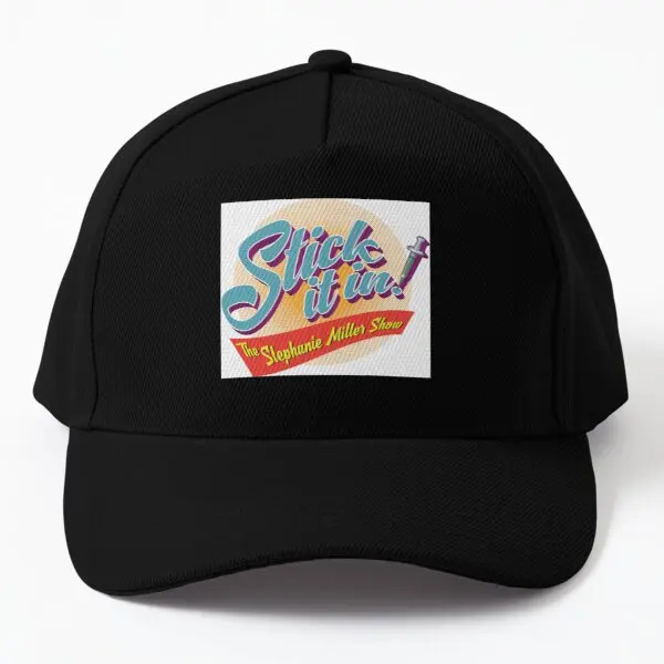 

Бейсболка Stick It In, шляпа, Солнцезащитная шляпа, черная Повседневная Бейсболка на весну Для улицы хип-хоп Мальчики Мужские Печатные однотонны...