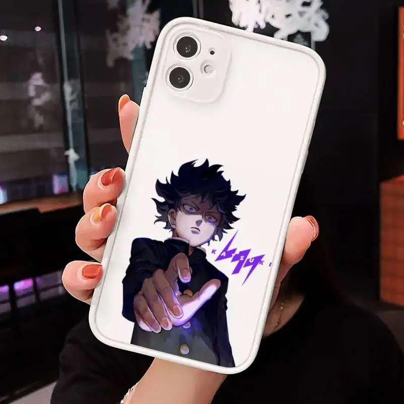 

Japan anime Mob Psycho 100 Phone Cases matte transparent For iphone 7 8 11 12 plus mini x xs xr pro max cover