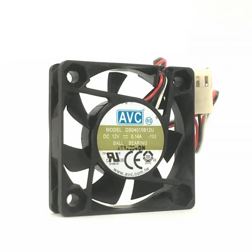 Для AVC DS04010B12U 4010 двойной шарикоподшипник 12V 0.14A 4 см 40X40X10MM 5500 об/мин 28.18CFM CPU осевой