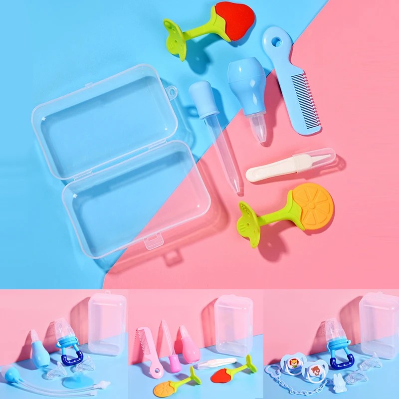 6/8 шт./компл. для младенцев безопасная очистка носа Детские вакуумные всасывающие