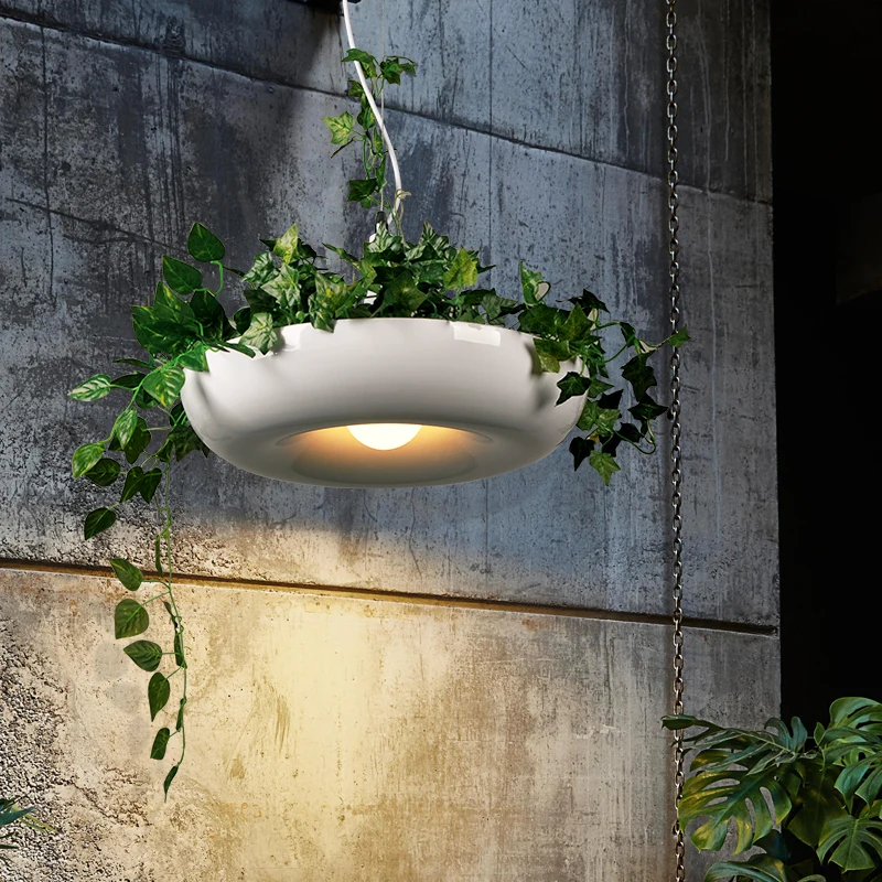 Potted Plant Garden Led Pendant Lights Nordic Home Decor Flower Lamp Dining Room Restaurant Hanglamp Lighting Fixtures | Лампы и