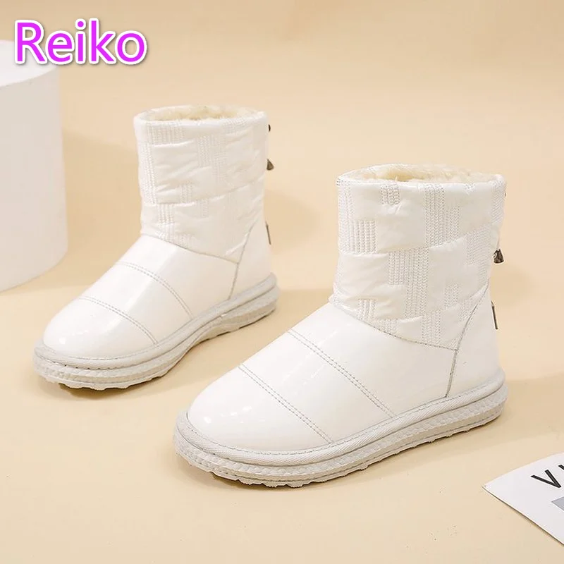 

Snow boots 2021 autumn winter new simple fashion ins tide outdoor tassel mid-tube snow boots women's cotton boots bottes femme