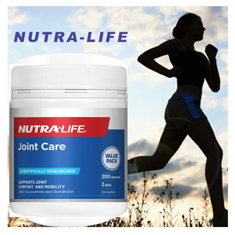 Качественная формула NutraLife для ухода за суставами 200 колпачков глюкозамина