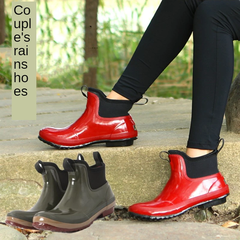 

Quality Rubber Boots Women Ankle Shoes Rain Boots for Rain Day 2021 Sprig New Female Waterproof Water Shoes Rainboots for Rain