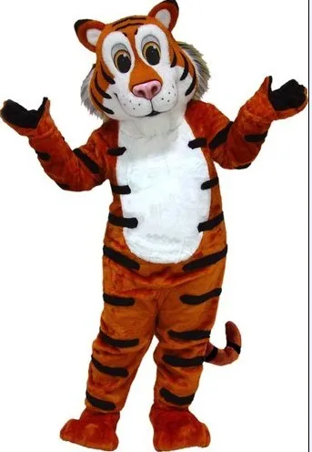 

Friendly Tiger Mascot Costume Hot Sale Adult Wild Animal Theme Mascotte Mascota Outfit Suit Fancy Dress Cosply Costumes