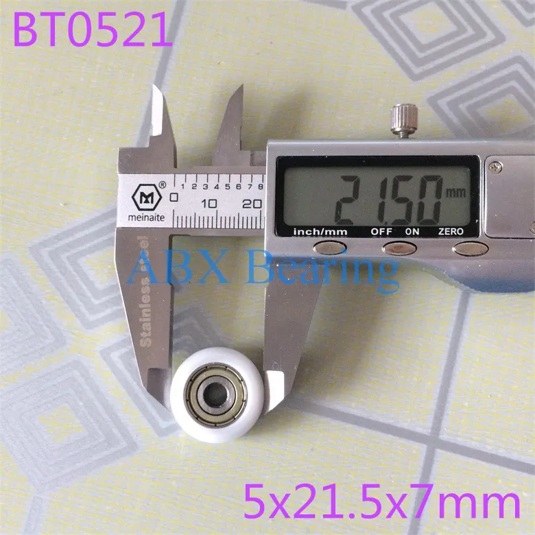 BT0521 R0521.5-7 625ZZ 625Z 625 нейлоновый шарикоподшипник с шкивом 5*21 5*7 мм для гравировальных
