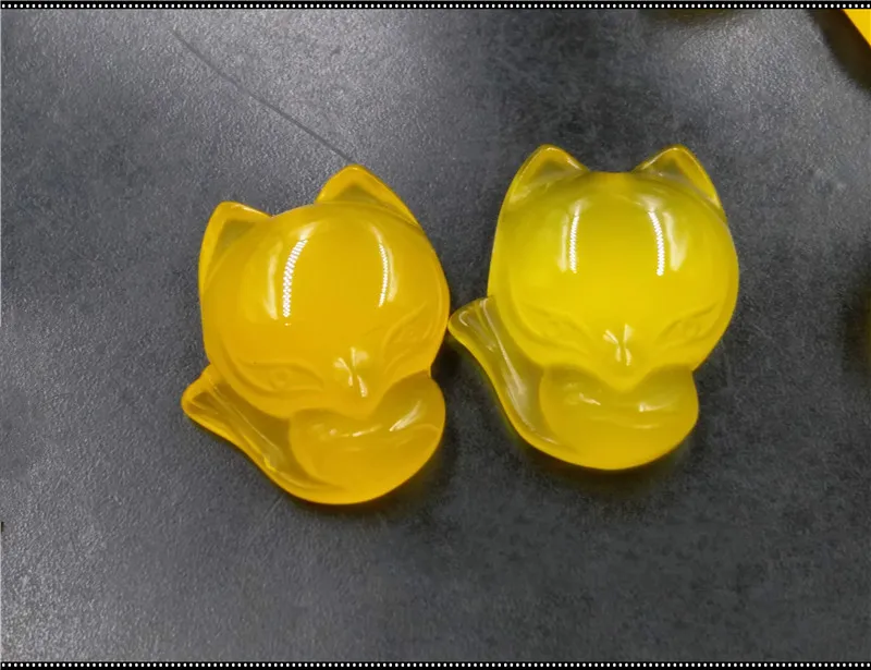 1 шт. натуральный желтый китайский Агат нефрит кулон ручная резьба ожерелье с