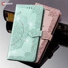 Алмазный чехол-книжка с бумажником для Huawei P8 lite 2017 P20 P30 P40 Pro Plus P Smart 2019 2020 кожаный чехол с цветком Мандала чехлы