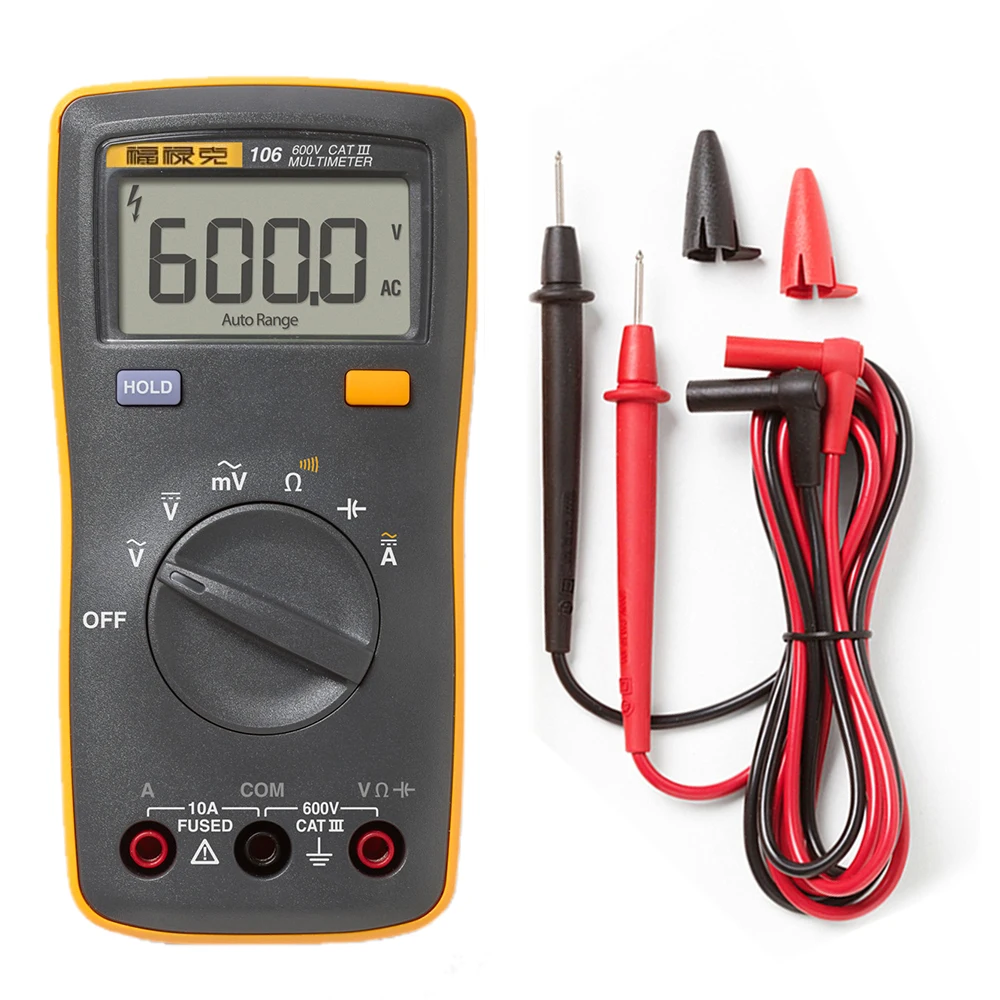 Портативный цифровой мини мультиметр Fluke 106 бесплатная доставка|mini multimeter|fluke 106mini