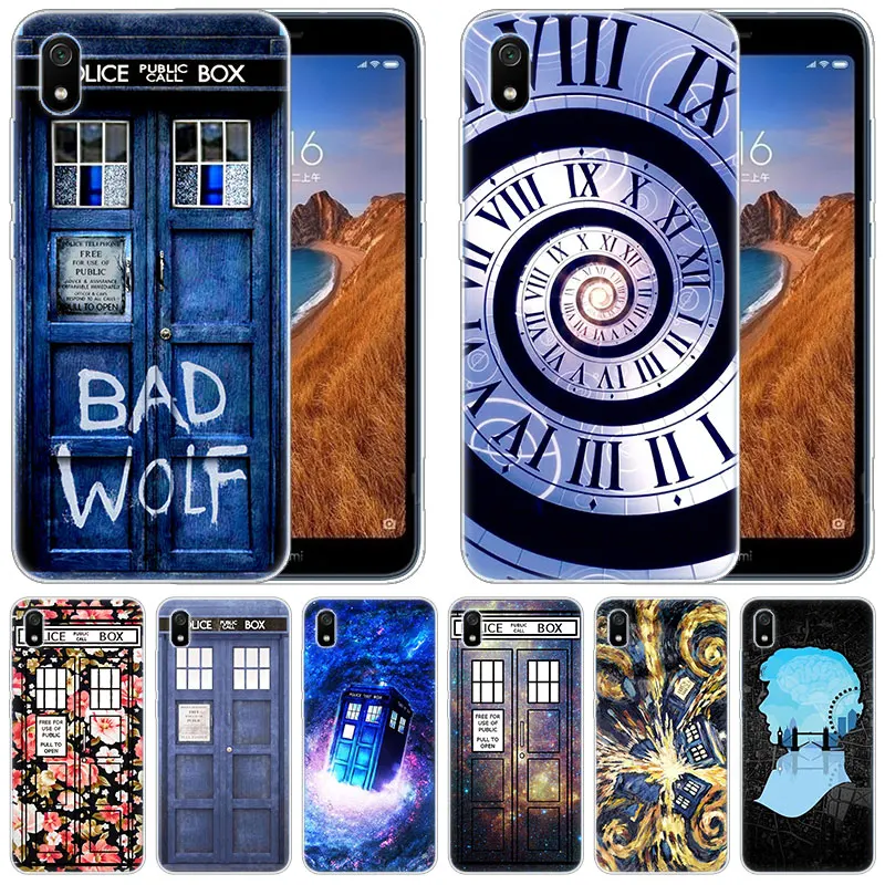 Мягкий силиконовый чехол с цветочным рисунком TARDIS Tardis Doctor Who для Xiaomi Redmi K20 Pro 7 7A 6 6A
