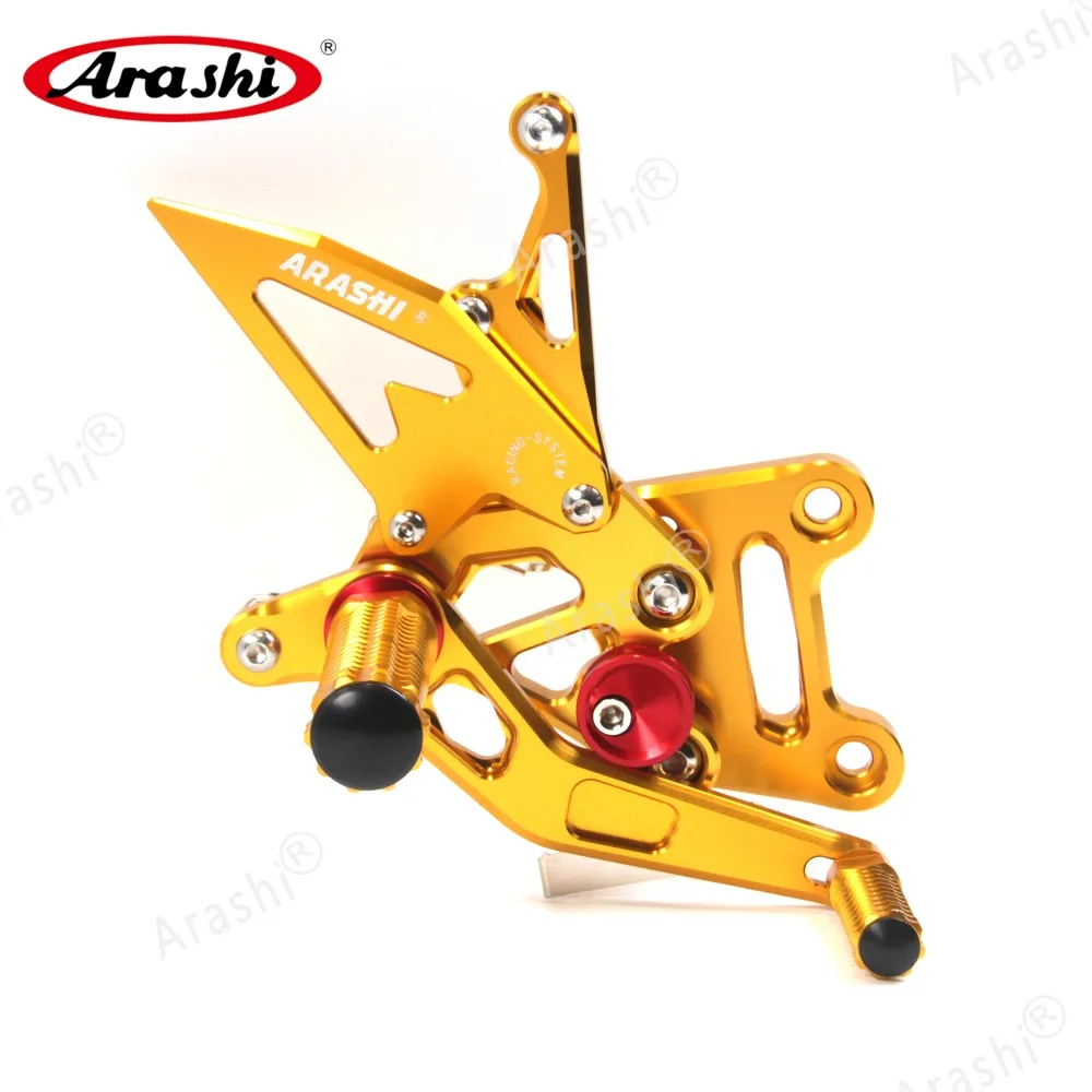 Arashi GSX-R1000 CNC Регулируемые подножки для ног Rider Rearset подставка для ног для SUZUKI GSXR1000 GSXR 1000 GSX1000R