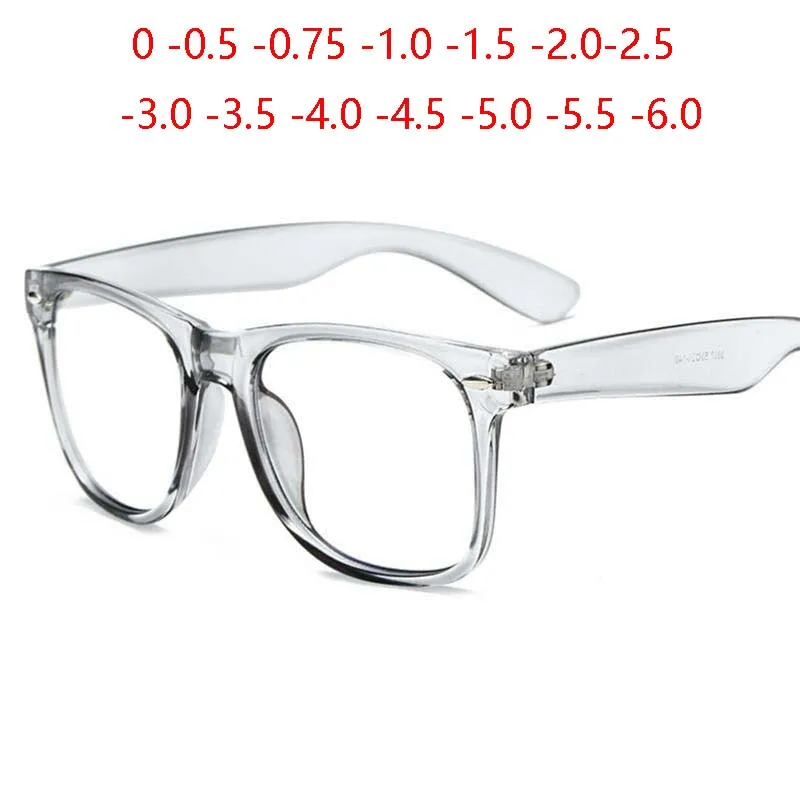 Очки для близорукости с защитой от сисветильник матовые черные квадратные очки