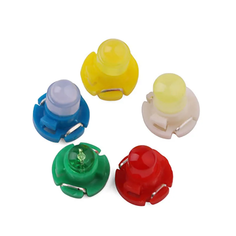 

10PCS T3 T4.2 /T4.7 LED bulbs Wedge Car Instrument Light Indicator Dashboard 12V