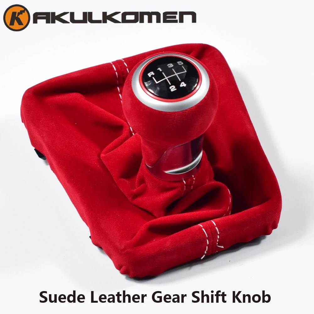 Ручка рычага переключения передач из замши 5/6 скоростей для Audi A3 S3 8V 8P S line 2014