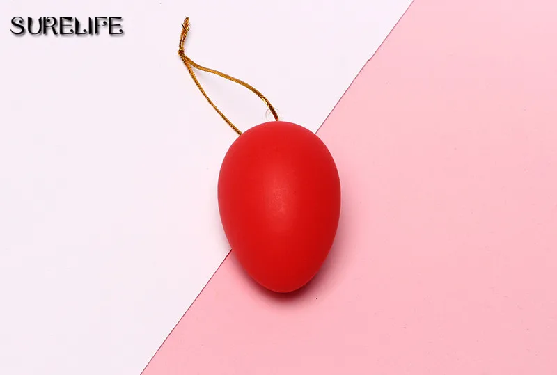 

120pcs Children Painting Egg Toy With Rope Gifts Plastic Hanging Easter Arts Crafts DIY Toys Funny Gadgets Kid Birthday Gift