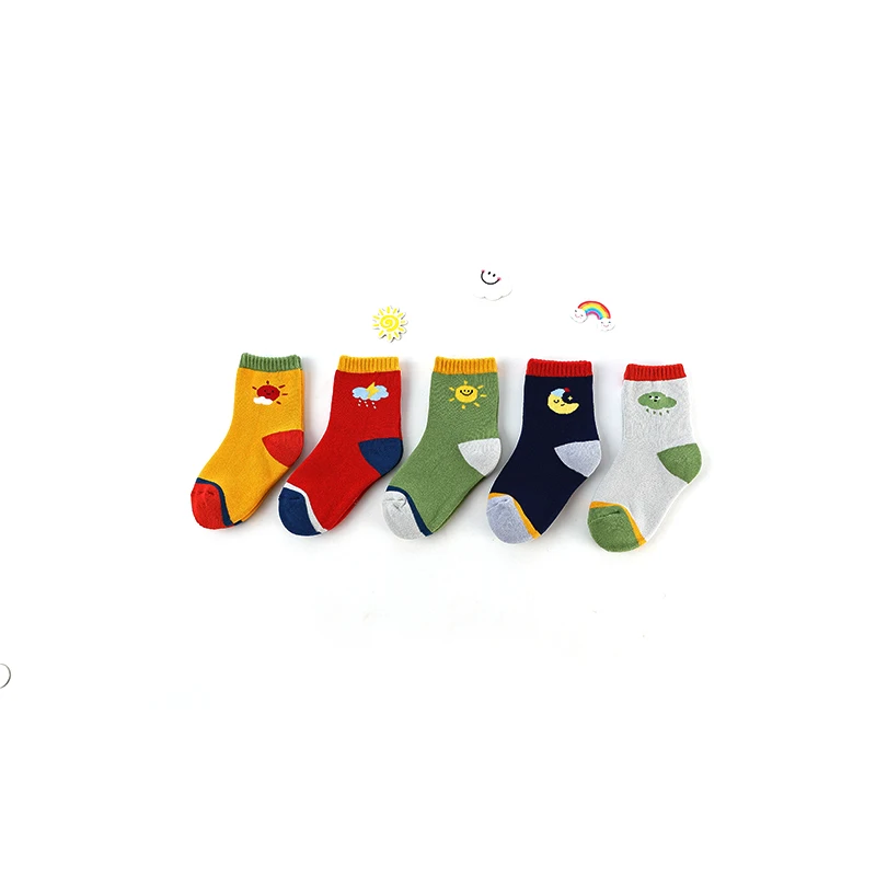 

4 Pairs Baby Girls Socks Spring Summer Cotton Newborn Baby Socks Baby Kids weather Socks for Children Boys Socks 1-12Y