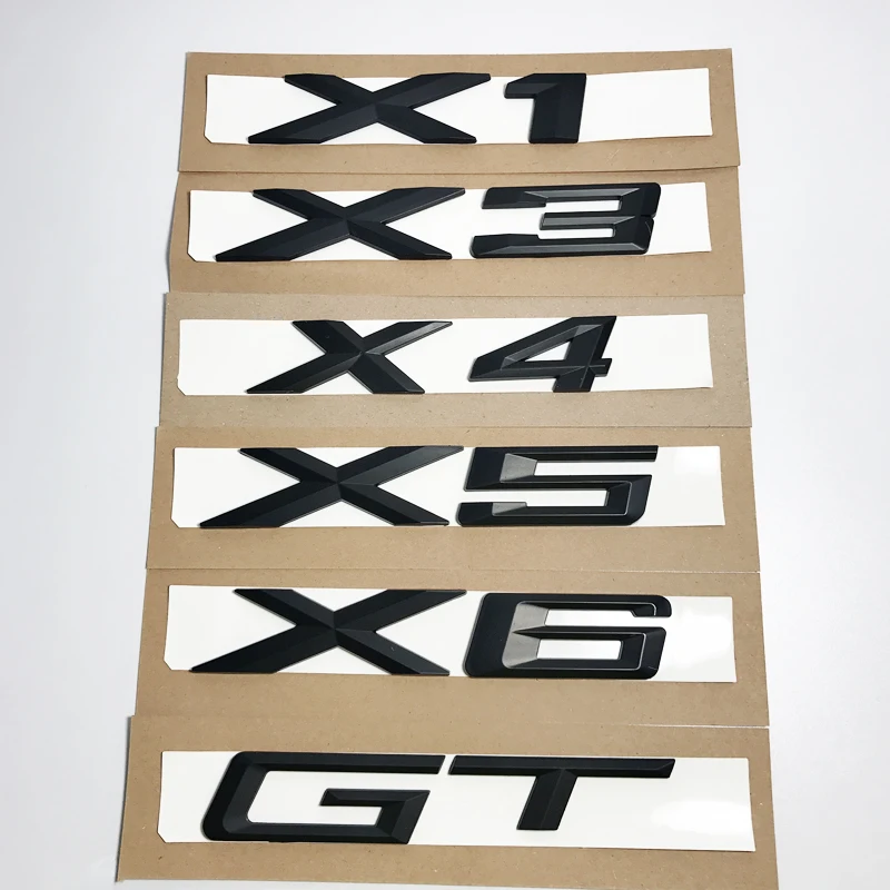 

Car Sticker X Series Fender Trunk Emblem For BMW X1 X3 X4 X5 X6 GT Accessories