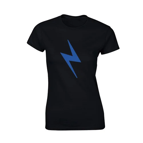 

new summer lightning pattern female tee comfortable high quality leisure short sleeve 100% cotton simple print O-neck T shirt