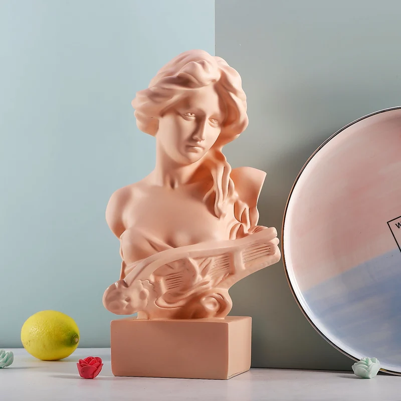 WU CHEN длинное пианино девушка морфеус богиня бюст Художественная Скульптура