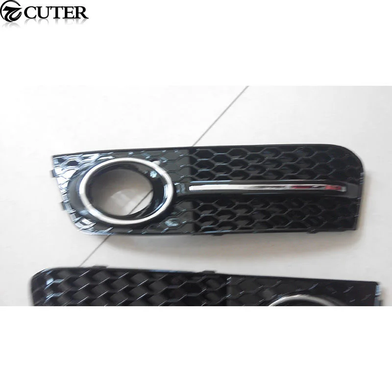 A4 B8 Rs4 Черный Abs передний бампер медовая сетка противотуманная крышка решетка для